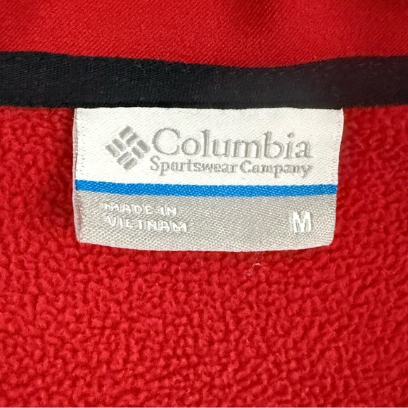 Columbia Jacket‎ Women's Medium Full Zip Long Sleeve Pockets Athletic Fitted Red - Picture 7 of 11